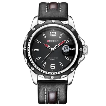 NEW Curren Brand Men Sport Watches Men's Quartz Date Clock Male Casual Leather Strap Wrist Watch relogio masculino reloj hombre