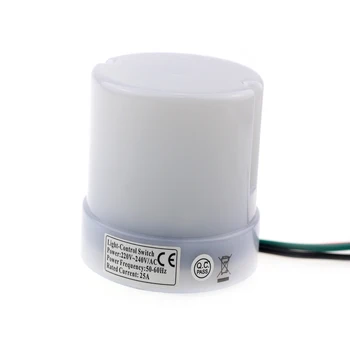Brand New 25A Dusk till Dawn Automatic Photocell Light Sensor Detector Switch Lights Lamp Controller AC220-240V