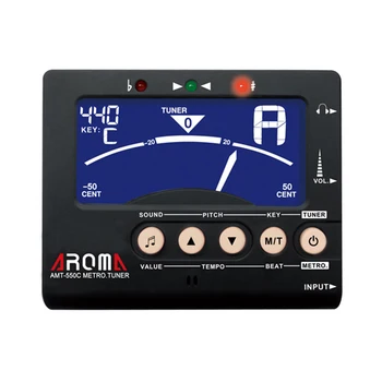 AMT-550C Aroma Metro-tuner Metronome Tuner and Tone Generator 3 in 1 AMT550C For Wind Instruments guitar accessories