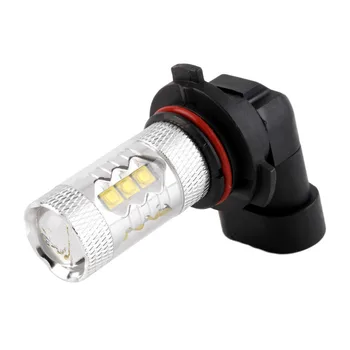 1Piece Car Auto 80W for 16 SMD LED HB4 9006 Pure White Running Lamp Headlight Fog Head Lights Bulb DC12V DRL Car Light Source