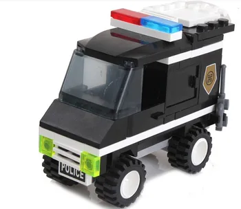 Enlighten 110 City Series Police Weapons Command Centre Motorcycle Helicopter Building Blocks Sets Compatible With Legoe Lepin