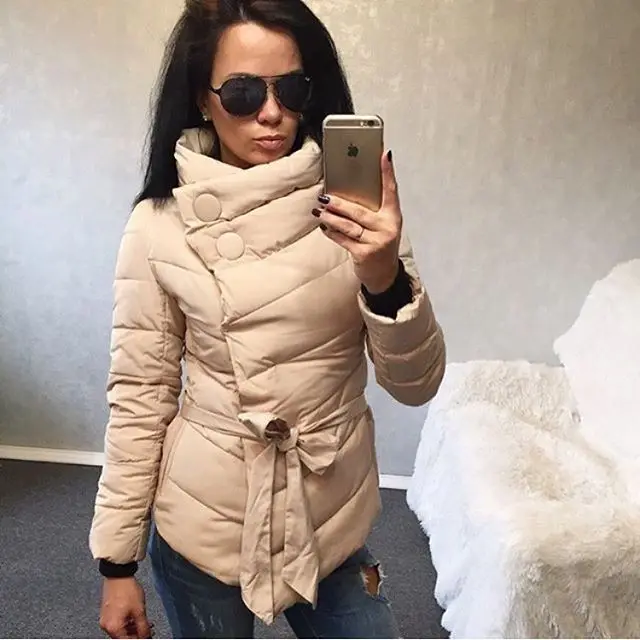2017 Sale Ukraine Zipper Full Winter Jacket Women Duck Irrgeular High Collar With Parkas For 3 Outerwear quilted jacket