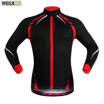 WOSAWE Cycling Jacket Winter Sportswear Breathable Quick Dry Bicycle Jersey Fleece Thermal Cycling Clothing Bike Bicycle Jacket