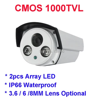 Waterproof Outdoor HD CMOS 1000TVL IR-CUT CCTV Security Camera 12V DC Metal Case