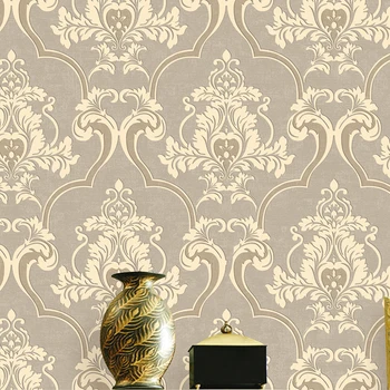 Beibehang papel de parede European 3D Relief Modern Simple Pearlescent Round Screen Foam Nonwovens Living Room Bedroom Fresh
