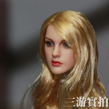 KIMI TOYS 1/6 Blonde Hair European & American Female Head Sculpts Model Toys For 12