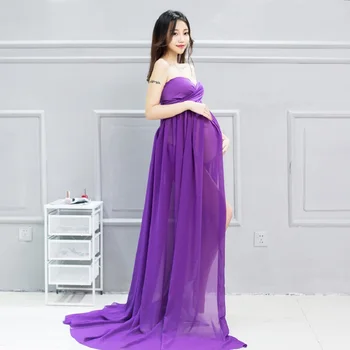 Fashion New Pregnant Women Pregnancy Photo Shooting Dress Clothes Maternity Baby Shower Photography Props Dresses umstandsmode