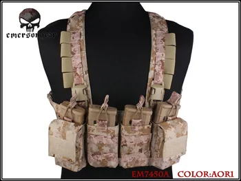 Emerson EASY Chest Rig Tactical Hunting Vest Airsoft Military Multi-pouches Carrier Army Assault Combat Gear Vest EM7450 AOR1 ^