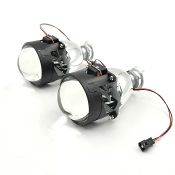 2pcs 2.5inch h1 bi-xenon Projector lens with gti mask shrouds H1 H4 H7 motorcycle car hid projector lens headlight Headlamp