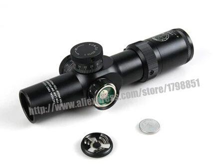 1-6x28 IRF Mil Dot Hunting Rifle Scope Red / Green Illumination Tactical Optical Gun Sight Magnifier Riflescope