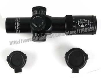 1-6x28 IRF Mil Dot Hunting Rifle Scope Red / Green Illumination Tactical Optical Gun Sight Magnifier Riflescope