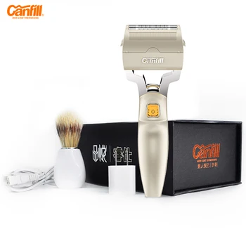 CANFILL Spiral Rolling Cutter Head razor IPX7 Waterproof USB Vehicle Charging Electric Shaver LCD Touch Screen Switch CF-502