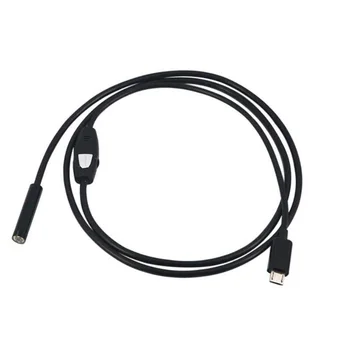 6pcs LED OTG Android USB Endoscope Camera 7mm OD 2m/1M Cable Waterproof Snake Tube Inspection Android OTG USB Endoscope Camera