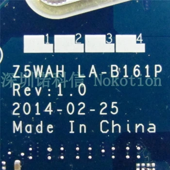 Z5WAH LA-B161P NBML811004 NB.ML811004 Laptop motherboard For acer aspire E5-531 E5-571 E5-571P SR1EF I5-4210U mainboard
