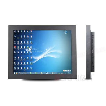 15 inch touch monitor 1024 * 768 resolution 4:3 monitor capacitive touch screen monitor waterproof touchscreen monitor
