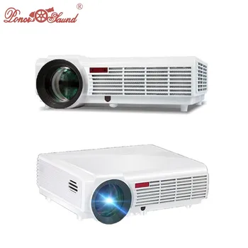 Gifts Hot Brightness 5500Lumens Long life LED Full HD LED home cinema TV projector 3D lcd Multimedia video game Projectors
