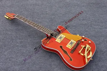 China OEM firehawk shop electric guitar, hollow jazz guitar The color can be changed