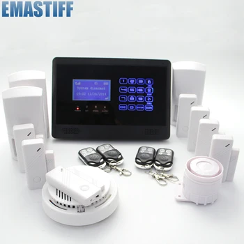 G2BX Wireless GSM SMS TEXT Touch Keypad Home House Alarm System Touch Screen Sensors with Built-in Internal antenna