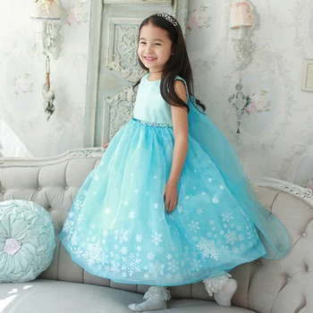 Christmas Halloween Costumes Baby Girls Anna Elsa Dresses for Girls Princess New Year Birthday Dress Snow Queen Kids Clothes