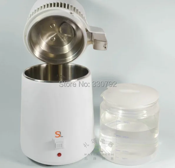 1 pc Seal Ring + household electric water distiller stainless steel pure dental water distiller alcohol with glass jar