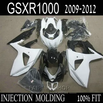 Injection mold fit for Suzuki GSXR1000 09 10 11 12 classical white black fairing kit GSXR 1000 2009 2010 2011 2012 OI34