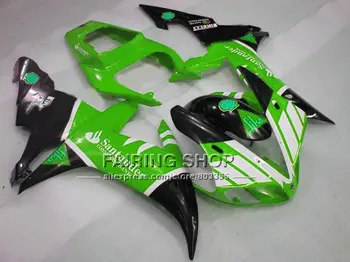 Green Sika body parts for YAMAHA YZF R1 2002 2003 moid fairings yzf r1 02 03 YZF1000 02 03 custom fairing kits+7Gifts