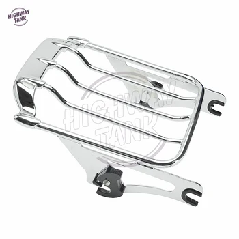 Chrome Motorcycle Air Wing Detachables Two-Up Luggage Rack case for Harley Street Glide Road King 2009-2017