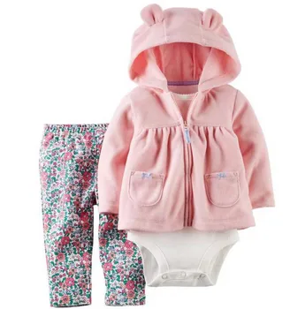 2017 New kids newborn casaco infantil Winter bebes sets baby hoodies shirt pants set Long sleeve roupas baby clothing set