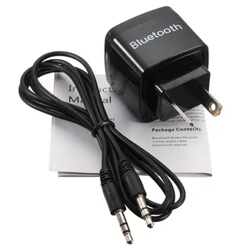 EU/US/AU Plug Universal Wireless Car Bluetooth Receiver Adapter 3.5MM AUX Audio Stereo Music Receiver Bluetooth Audio Adapter