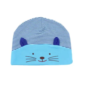 Baby Girl Boy Beanie Hats Toddler Infant Cute Cat Casual Knit Cotton Print Caps Apparel Accessories