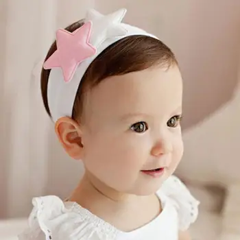 1PC Soft Lovely Kids Girl Cute Star Headband Cotton Headwear Hairband Headwear Hair Band Accessories 0~3Y Hot