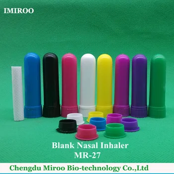 Complete 52sets/lot Portable Refreshing Nasal Cold Inhaler Blank Empty Nasal Inhaler Sticks for Essential Oil