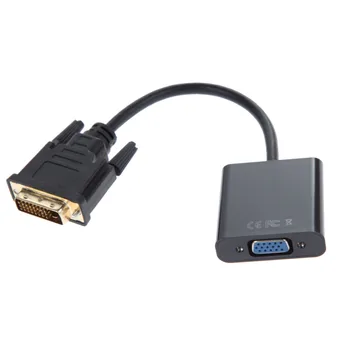 Full HD 1080P DVI-D 24+1 to VGA HDTV Converter Monitor Cable for PC Display Card