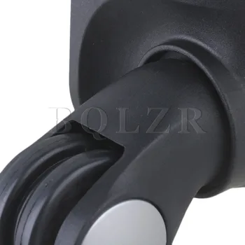 BQLZR 1 Left & 1 Right 100x96x48cm Black Universal Caster Wheel with 5 Holes