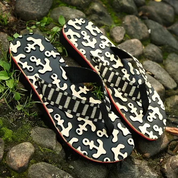 Xiaguocai Men Slides Flip Flops Waterproof Lightweight Male Sandals Summer Beach Shoes X1195 35