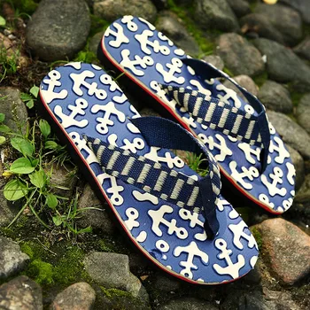 Xiaguocai Men Slides Flip Flops Waterproof Lightweight Male Sandals Summer Beach Shoes X1195 35