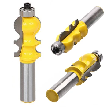 1pc 1/2'' Shank Router Bit Shaker Rail & Stile Woodworking Cutter For Power Tool