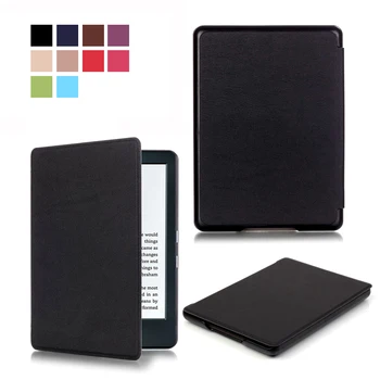Magnet clasp Flip leather case cover for new kindle 2016 8th generation fundas for amazon kindle 8 Generatio 2016 cases film+pen