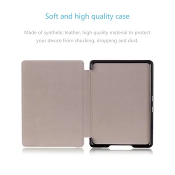 Magnet clasp Flip leather case cover for new kindle 2016 8th generation fundas for amazon kindle 8 Generatio 2016 cases film+pen