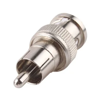 BNC male to RCA male connector Adapter BNC-RCA Male to Male plug for CCTV Accessory