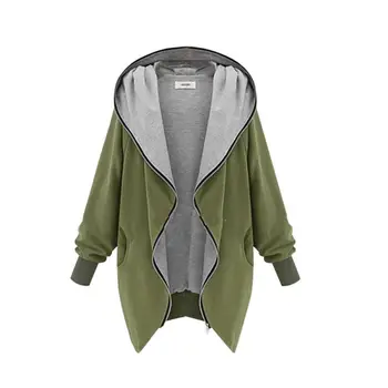 Women Winter Parka Hooded Long Sleeve Jacket Parka Coat Outwear Plus Size XL-5XL 2017