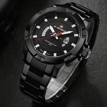 2017 New Naviforce Fashion Watches Men Luxury Brand Full Stainless Steel Date Sports Clock Men's Quartz Watch Relogio Masculino