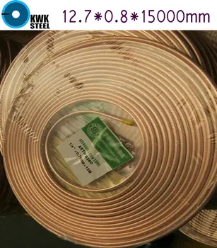 Copper Coiled Pipe Size 12.7*0.8mm 15Meter Length Soft Condition Air Condition Ferigerator Tube Refrigerant Liquid Pipe R410A