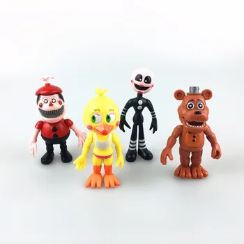 12 Pcs/set Five Nights At Freddy's Action Figures Toys FNAF Bonnie Foxy Chica Freddy Fazbear PVC Dolls For Kids Gift Brinquedos