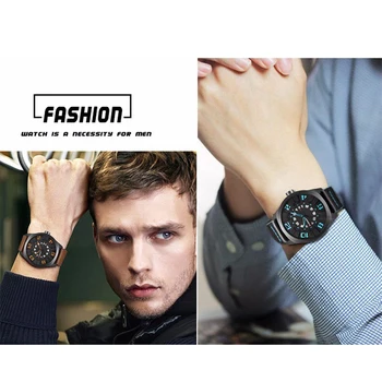 CURREN Military Sport Quartz watch Men Black Fashion Casual Army Top Brand Luxury Leather Quartz-Watch Male Clock red