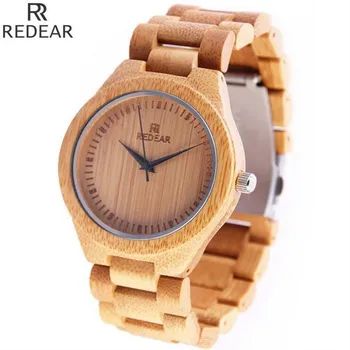 REDEAR902 all bamboo material luxury men's watch, watch of wrist of high-end brands, fashion quartz watch, archaize casual watch