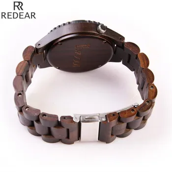 REDEAR912 all bamboo material luxury men's watch, watch of wrist of high-end brands, fashion quartz watch, archaize casual watch
