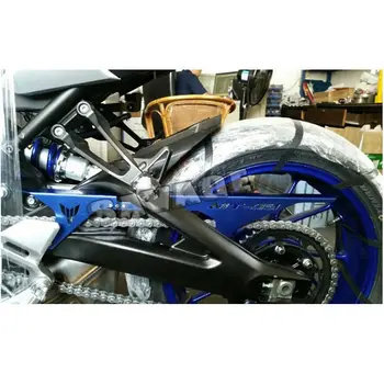 CNC Aluminum Chain Guards Cover Protector Blue ! For Yamaha MT-09-, MT-09 Tracer