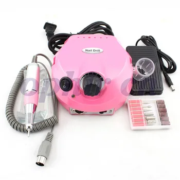 OPHIR Professional Nail Tools Pink Electric Manicure Drills Kits, Nail Drill Machine #KD143P(110V&220V)