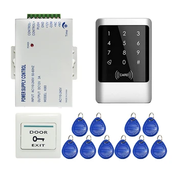 Fress Shipping Touch Panel Waterproof Metal RFID Reader Keypad Entry Access Control System + Power In Stock